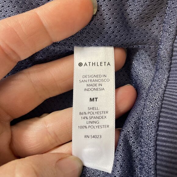 Athleta Jacket Women Medium Tall Lightweight Zip Up Brooklyn Bomber Leopard UPF - Picture 7 of 9